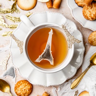 Café et thé  - Sachet de thé forme Tour eiffel ( lot de 5  sachets) - TEA HERITAGE