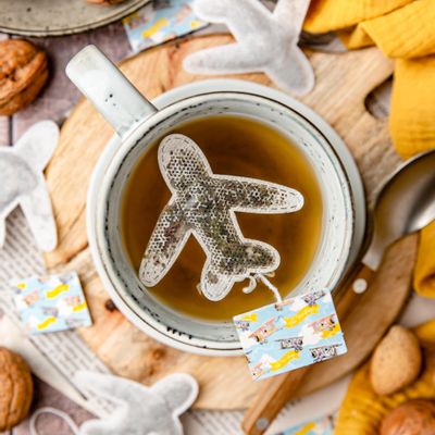 Café et thé  - Sachet de thé forme Avion ( par 5 )  - TEA HERITAGE