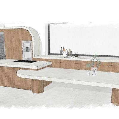 Meubles de cuisines  - Cuisine et Pool house - TIMBER TAILOR