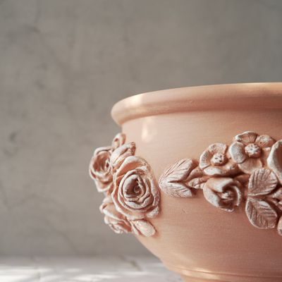 Vases - Elegancia - Handmade terracotta flower pot. - ATRIUM DESIGN STUDIO