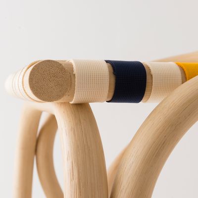 Tabourets - Tabouret de bar VIRAGE en rotin avec sangles synthétiques - ORCHID EDITION