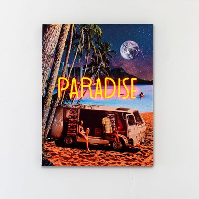 Paintings - 'Paradise' Wall Artwork - LED Neon - LOCOMOCEAN