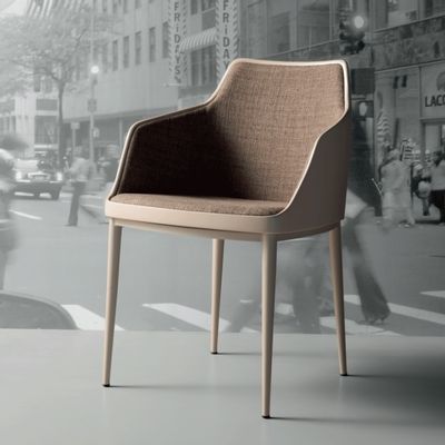 Chaises - Chaise BLOO - métal+cuir - DOIMO BRASIL