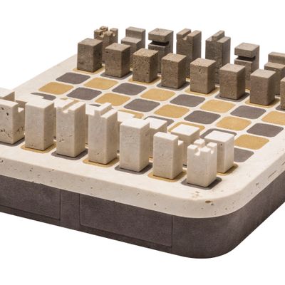 Decorative objects - DELOS MARBLE CHESS SET - GIOBAGNARA