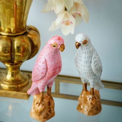 Decorative objects - PORCELAIN PARROT - G & C INTERIORS A/S