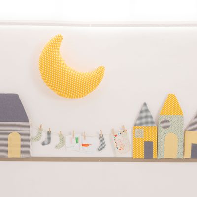 Autres décorations murales - Vicolo 4 Calzette - STOFFAMICO - Décoration murale en textile  - MISCIMU'                               AMICI DI STOFFA