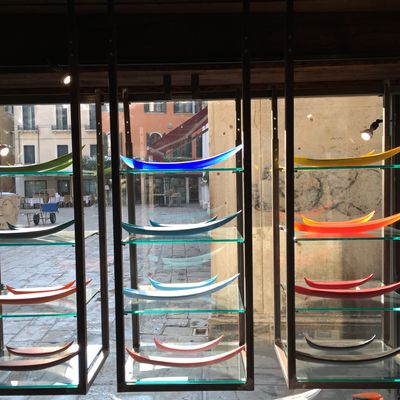 Art glass - Gondola Sculpture - ALFIER GLASSTUDIO