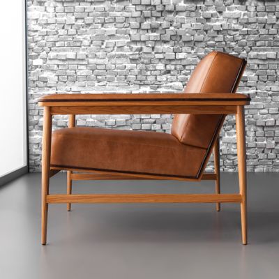 Chaises longues - Chaise longue OPEN- métal+cuir - DOIMO BRASIL