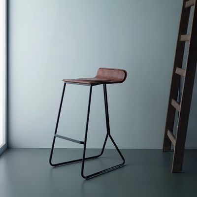 Tabourets - Tabouret DROPS- métal+cuir - DOIMO BRASIL
