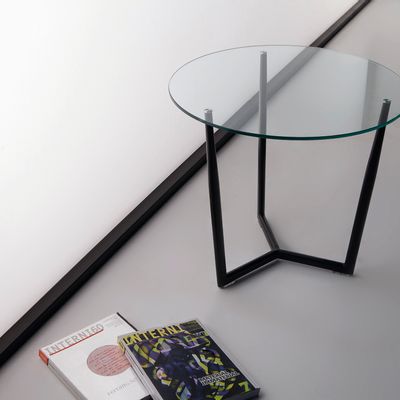 Autres tables  - Table d'appoint FORM- métal et bois - DOIMO BRASIL