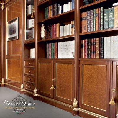 Papiers peints - Bibliothèques Exclusives De Luxe - MODENESE LUXURY FURNITURE