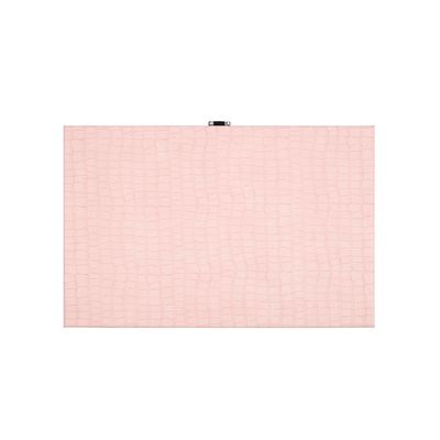 Petite maroquinerie - Backgammon Rose - Cuir Vegan Crocodile - Medium - VIDO LUXURY BOARD GAMES