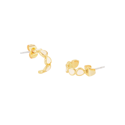 Bijoux - Mini créoles Lumi - Blanc sable - BANGLE UP