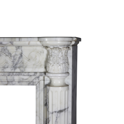 Objets design - Belle Cheminée Parisienne Du 18ème Siècle En Marbre - MAISON LEON VAN DEN BOGAERT ANTIQUE FIREPLACES AND RECLAIMED DECORATIVE ELEMENTS