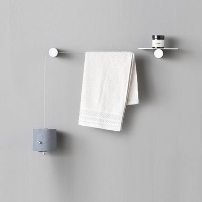 Towel racks - Composition toilet roll holder and towel holder - EVER LIFE DESIGN