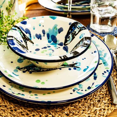 Platter and bowls - Wet Painting Collection - DURO CERAMICS