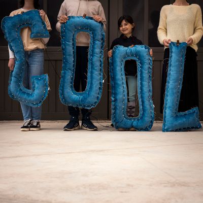 Objets de décoration - Lettres lumineuses  - ROSE VELOURS