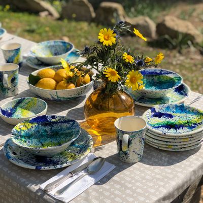 Everyday plates - Plate INK - MULTICOLOR - AUTHENTIQUE LIVING