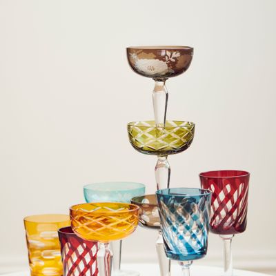 Verres - Coupe multicolore - Ensemble de verres 6 - POLSPOTTEN