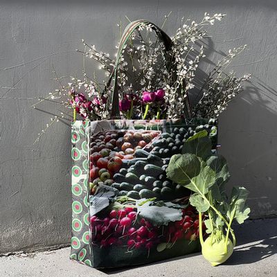 Homewear - Shopping bag "Eggplants - Zucchinis" - MARON BOUILLIE