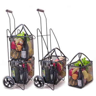 Paniers - Chariot de course deux étages - MATLAMA