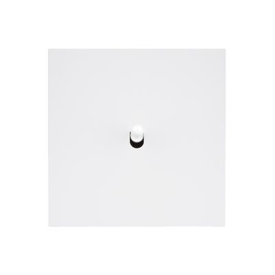 Objets de décoration - Levier Désir en blanc sur Plaque Simple en finition Blanc Soft Touch - MODELEC