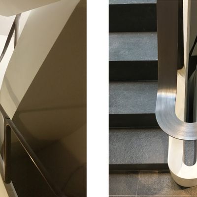 Pièces uniques - Main courante en laiton fait main - MITRAS ARCHITECTURAL METALWORK