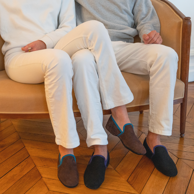 Shoes - EDEN leather slippers for men and women - VOLUBILIS PARIS MADE IN FRANCE