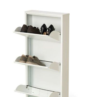 Boîtes de rangement  - ARMOIRE À CHAUSSURES EN MÉTAL - 3 NIVEAUX - DOTTUS