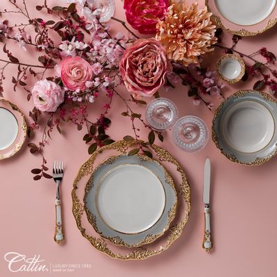 Formal plates - Irene porcelain tableware collection. - CATTIN PORCELLANE D´ARTE