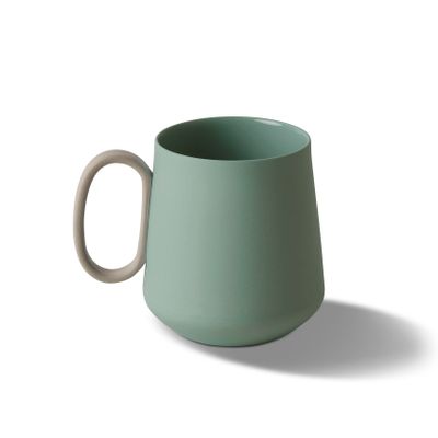 Mugs - TUBE Single Color Mug - ESMA DEREBOY HANDMADE PORCELAIN