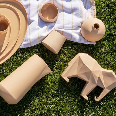 Mugs - TUBE Single Color jug - ESMA DEREBOY HANDMADE PORCELAIN