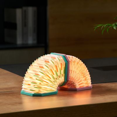 Objets de décoration - Lampe accordéon en velours. - GINGKO