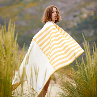 Apparel - "Danai" Light organic cotton Beach Towel - TUCCA TOWELS