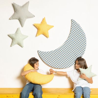 Autres décorations murales - STOFFAMICO - Décoration murale textile - Luna Lucilla  - MISCIMU'                               AMICI DI STOFFA