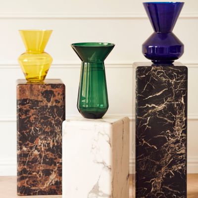 Console table - Pillar Marble Look Brown - POLSPOTTEN