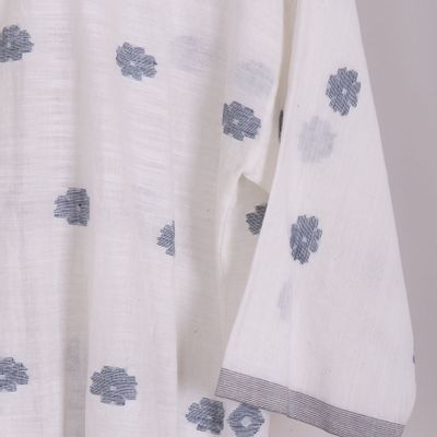 Apparel - White shirt with colorful pattern - NEERU KUMAR