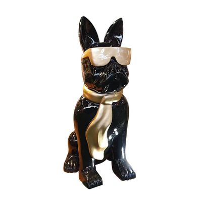 Sculptures, statuettes et miniatures - Chien French Bouledogue Assis Fashion - GRAND DÉCOR