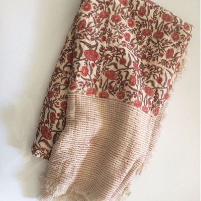 Plaids - Jeté de lit en gaze rose - INKA FRANCE