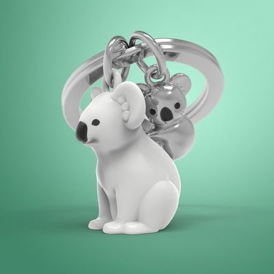 Gifts - Koala mom & baby Keyring - METALMORPHOSE