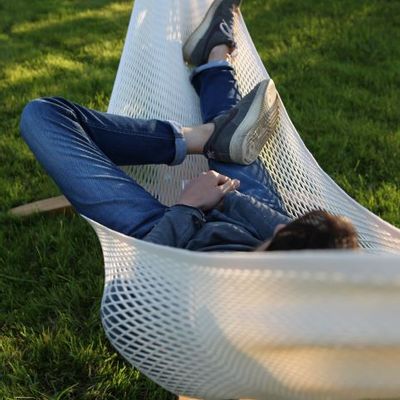 Lounge chairs - 100% Recycled polyester French hammock - FILT1860 FILET MADE IN FRANCE