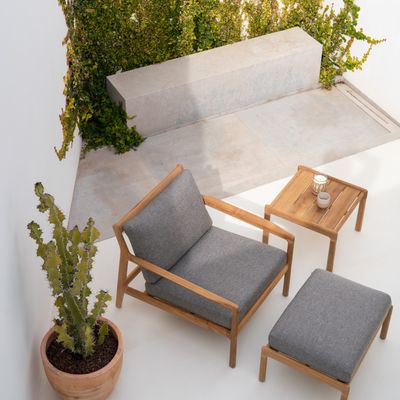 Coffee tables - Teak Jack outdoor footstool - ETHNICRAFT