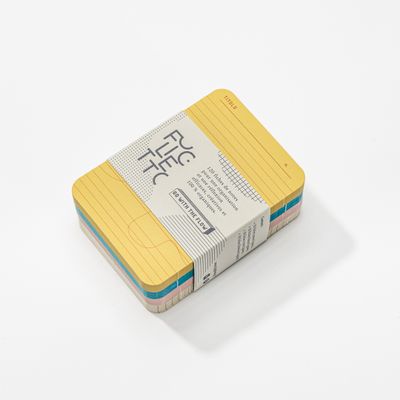 Papeterie - Bloc-notes de 60 ou 120 fiches GO WITH THE FLOW, format A7 ou A6 - Papeterie originale Foglietto made in France - FOGLIETTO