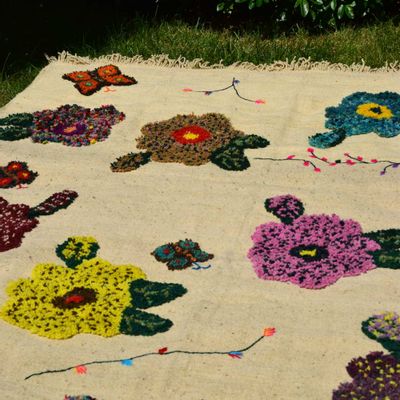 Bespoke carpets - “Nathalie's Butterflies” Rug - PO! PARIS