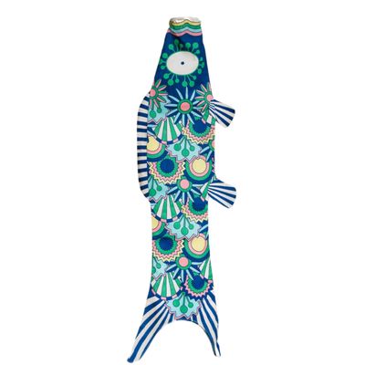 Accessoires de déco extérieure - Koinobori TROPICAL NAVY (KOI2.39/M) - MADAME MO