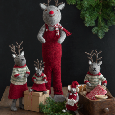 Objets de décoration - Christmas Raindeer in Grey - GRY & SIF