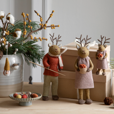 Autres décorations de Noël - Petits lapins décoratifs gris - GRY & SIF