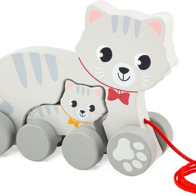 Toys - PULL ALONG : MUMMY CAT - ULYSSE COULEURS D'ENFANCE