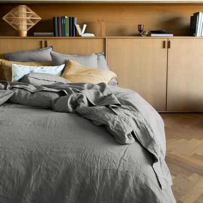Linge de lit - Nouvelle Vague Gris Galet - Parure de lit - ALEXANDRE TURPAULT