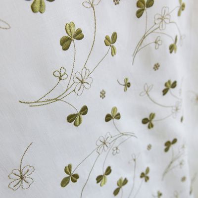 Linge de table textile - Chance Bronze - Nappe en lin uni brodé - ALEXANDRE TURPAULT